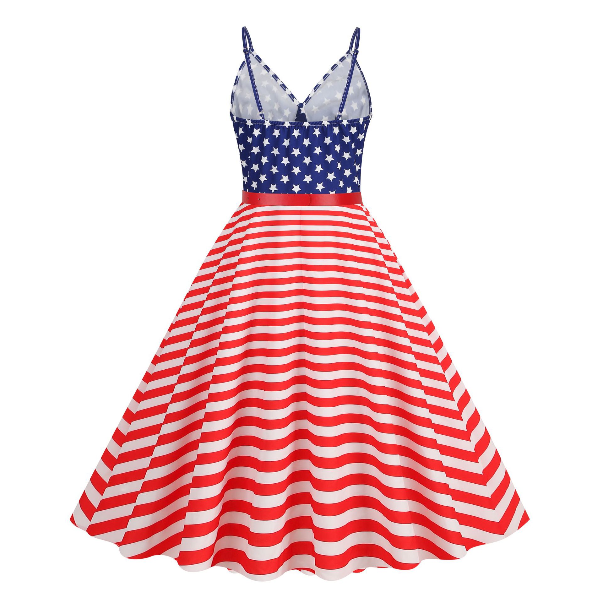 Womens Vintage Halter Neck Dresses 1950 Swing Tea Party Midi Cocktail Dress